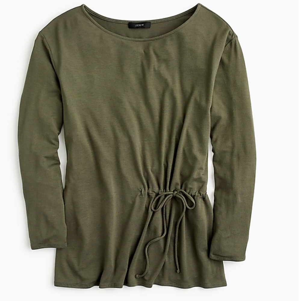 J Crew Tie-waist T-shir